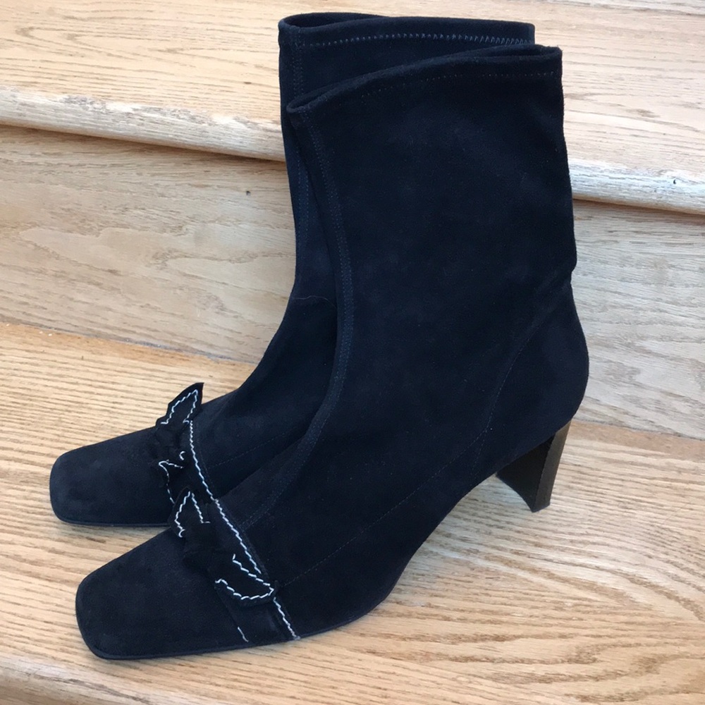 Black Bally ankle boots